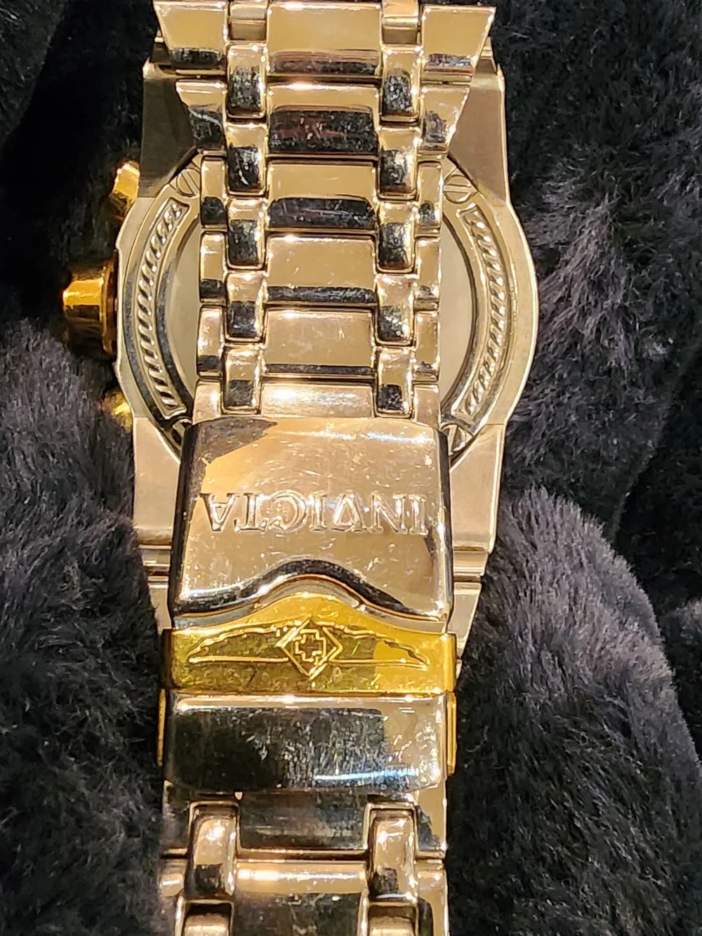 Invicta Reserve Men's Gold & Blue Chronograph Watch